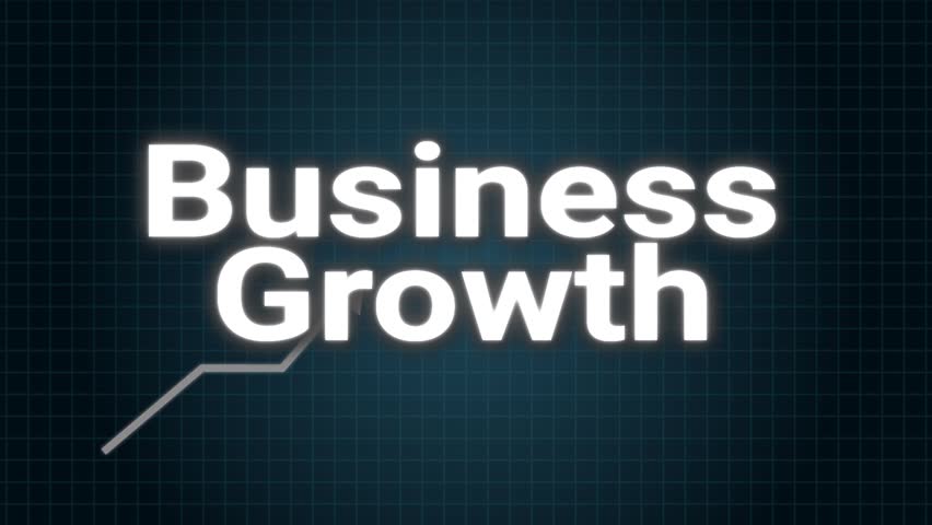 Business Growth Text Animation. Corporate Kinetic Typography AE Template