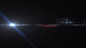 Non-looped video of blue lens flare streak flying through the center of the screen on transparent background with alpha channel. Dynamic light effect, cinematic and modern style. - Powered by Shutterstock - Get 15% off with code: PIKWIZARD15