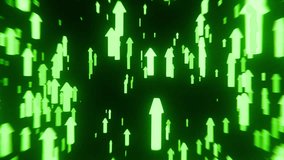 Bright animation of glowing green arrows rising upward, perfect for success, profit, crypto gain, and financial growth themes. Boosts visual impact for stock media.
 - Powered by Shutterstock - Get 15% off with code: PIKWIZARD15