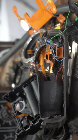 Camera Lens Motor Assembly – Close-Up Repair of Inner Mechanism