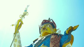 Close-Up of Guru Padmasambhava’s Face – Serene Himalayan Wisdom - Powered by Shutterstock - Get 15% off with code: PIKWIZARD15