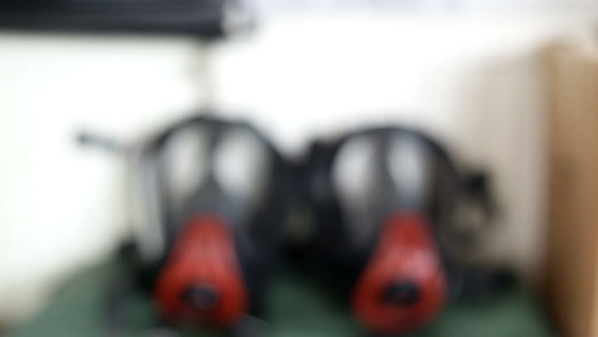 Close look on equipment which fire-fighters use in everyday saving lives of millions of people around the world. High quality fire-fighter equipment.