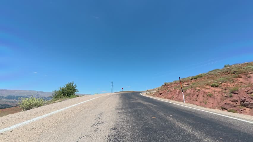 Empty winding road High quality FullHD footage