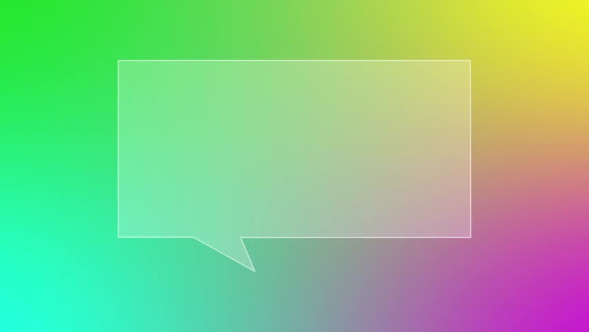 Gradient background with a quote box overlay designed to resemble frosted glass. Abstract animated color gradients background with glass quote box overlay

