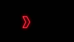 Dynamic neon red arrows elegantly animated against a deep black background. This eye-catching animation features a seamless loop, offering a modern and futuristic visual effect.  - Powered by Shutterstock - Get 15% off with code: PIKWIZARD15