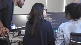 Cybersecurity experts reviewing encrypted code for a decentralized application. Developers collaborating on blockchain architecture and quantum-safe algorithms in a secure command center environment. - Powered by Shutterstock - Get 15% off with code: PIKWIZARD15