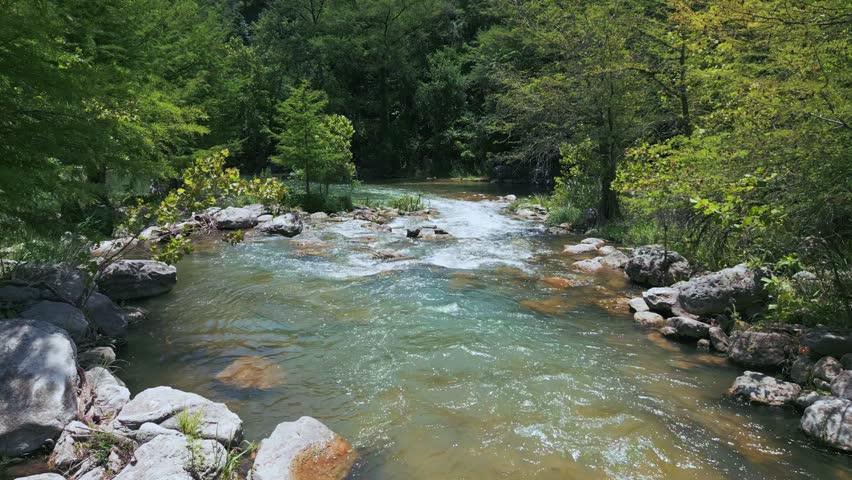 Guadalupe River Rapids in the Texas Hill Country