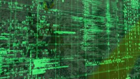 Digital interface launching on rock base, and causing scrolling code blocks showing tech processes. Technology, interface, programming, cybersecurity, innovation, digital, futuristic - Powered by Shutterstock - Get 15% off with code: PIKWIZARD15