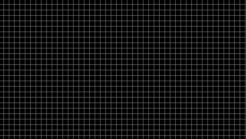 White Grid with Wave Ring Water Ripple Effect on Clean Black Background (Seamless Loop for Titles, Intro, or Closing), 4K 60 FPS
