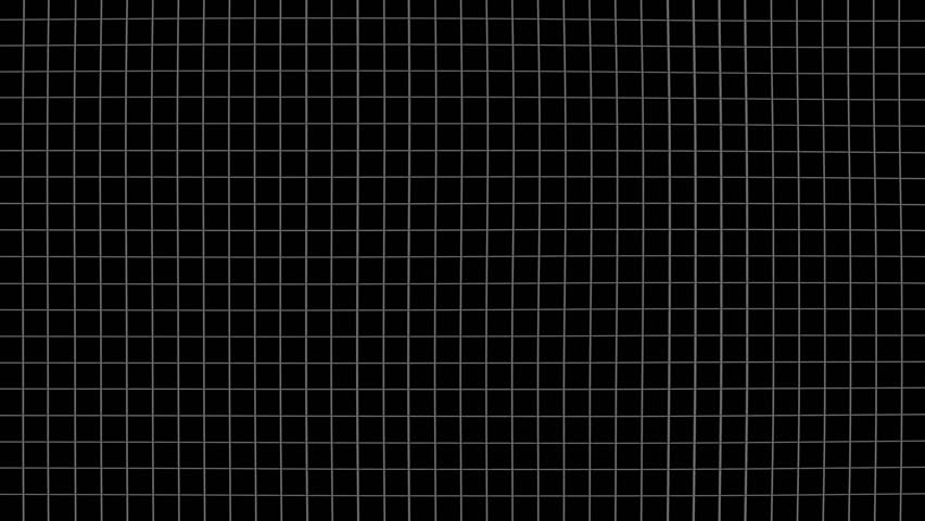 White Grid Ripple Effect on Black Background with Clean Overlay Tech Style (Seamless Loop for Titles, Intro, or Closing), 4K 60 FPS