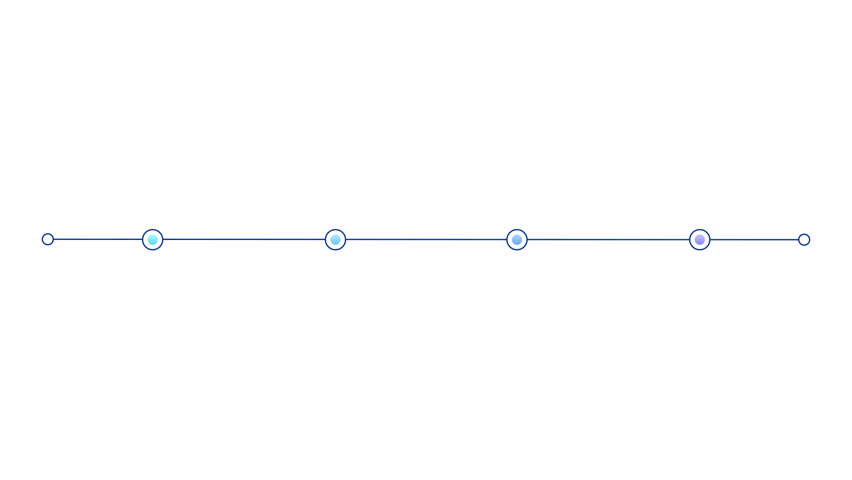 Commercial activity blue gradient round infographic 4 steps template animation. Sequence options HD video. Animated blank diagram visualization. Process layout empty design element. Motion graphics