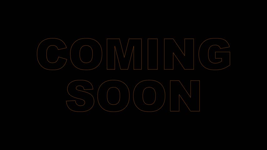 Coming Soon Movie Trailer Text Animation with Burning Fire Effect