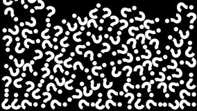 A pattern of numerous white question marks on a black background, symbolizing questions and inquiries. - Powered by Shutterstock - Get 15% off with code: PIKWIZARD15