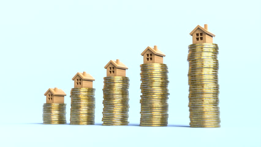 Real estate investment growth, Housing market trends, Property value increases over time