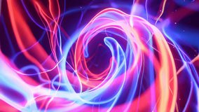 4K seamless tunnel animation of swirling cosmic flames in red-orange and icy-blue. Hypnotic loop ideal for VJ sets, sci-fi visuals, meditation, motion graphics, and futuristic background design. - Powered by Shutterstock - Get 15% off with code: PIKWIZARD15