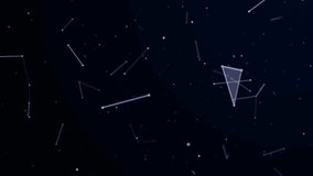 Abstract depiction of connected dots and lines resembling a digital network or constellation against a dark background. - Powered by Shutterstock - Get 15% off with code: PIKWIZARD15