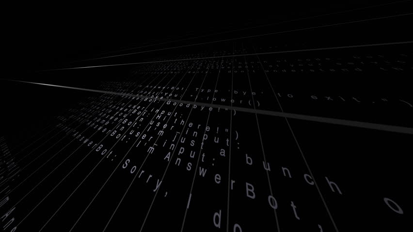 Chat bot code artificial intelligence automated machine learning matrix