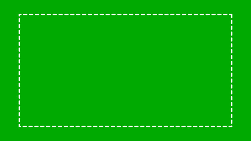 rectangle border frame. Animated Rectangle neon glowing frame background. rectangle frame animation background. moving striped frame animation on green screen background. 4k background