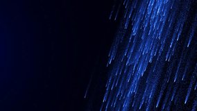 Blue glowing particle trails cascade diagonally over a dark background, creating a futuristic, dynamic, and high-tech abstract motion ideal for backgrounds or digital effects - Powered by Shutterstock - Get 15% off with code: PIKWIZARD15
