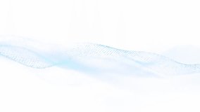 Abstract blue waves from dots move smoothly on a white background, creating a feeling of airiness and technology. Ideal for presentations and scientific projects. Seamless loop.
 - Powered by Shutterstock - Get 15% off with code: PIKWIZARD15