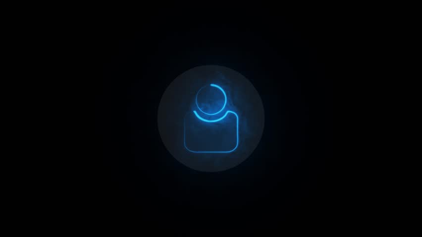 4K Neon Glowing Line Man Profile Icon Animation – Futuristic User Interface Motion Graphic for Tech, Apps and Digital Identity. - Powered by Shutterstock - Get 15% off with code: PIKWIZARD15
