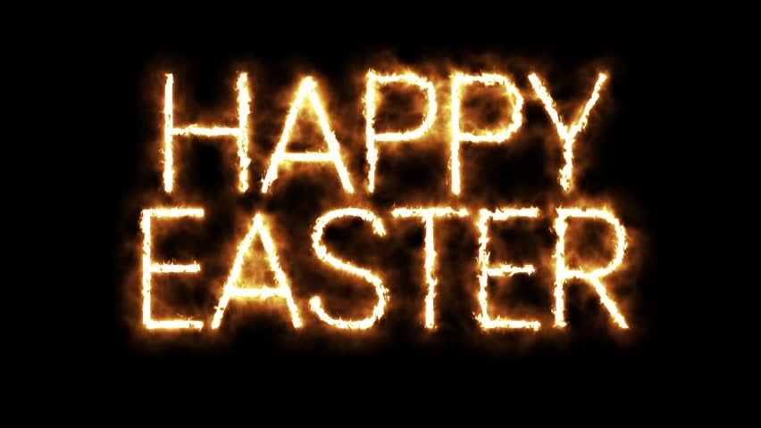 Happy Easter neon sign. Neon sign Happy Easter. Happy Easter logo animation.	