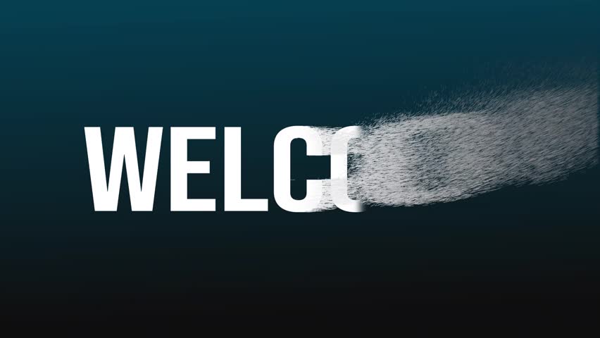 Welcome Particle Text Animation, After Effects Template