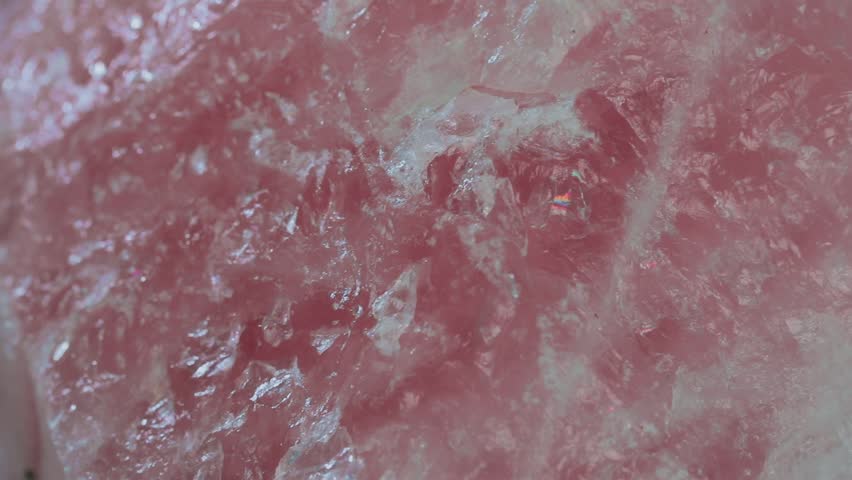 Jade Jewelry Production and Processing Video, Macro Close-up of Ruby Rough