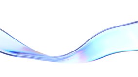 Abstract animation, background design with glass wave, 4k looping video, 3d render - Powered by Shutterstock - Get 15% off with code: PIKWIZARD15