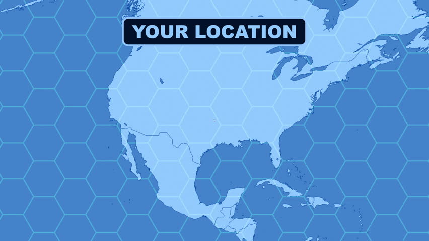 User Turning on VPN connection to hide their location on internet concept Animation