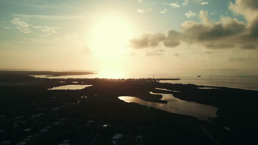 Sunset Over the Florida Keys and the Gulf