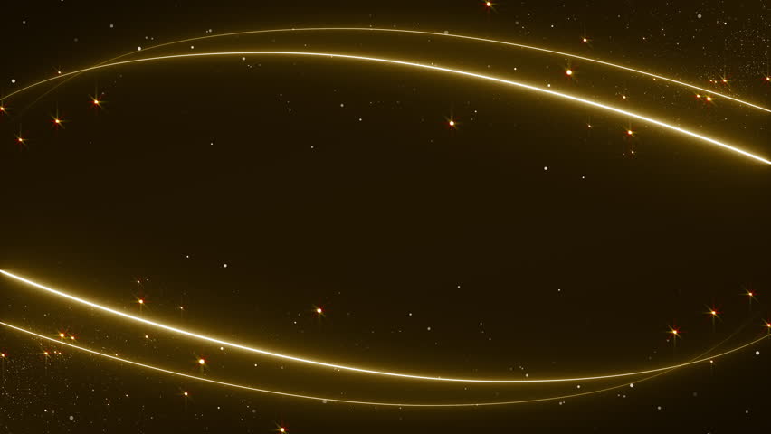 Elegant Gold Swirls and Glittering Particles Awards Trailer Titles Cinematic Openers Luxury Intro Background Loop