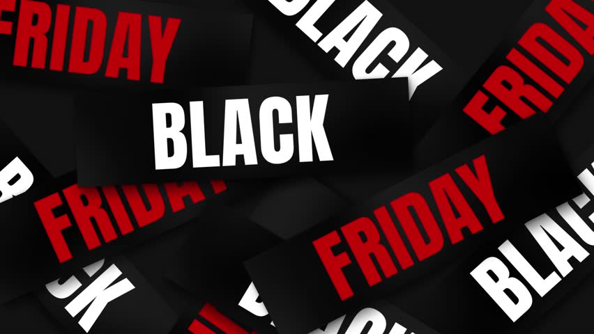 Black Friday Animated Promotion Background for Big Sale Event