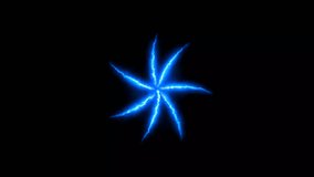 A vibrant blue starburst of lightning arcs expands and contracts, pulsating with electric energy against a dark void - Powered by Shutterstock - Get 15% off with code: PIKWIZARD15