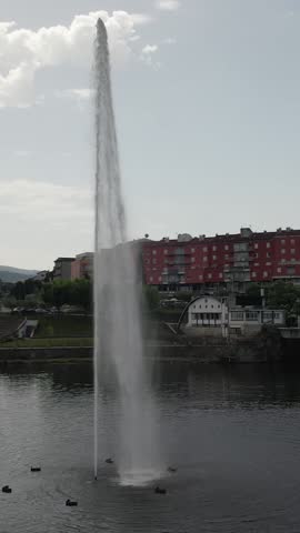 Fountain Lake in Mirandela, Portugal