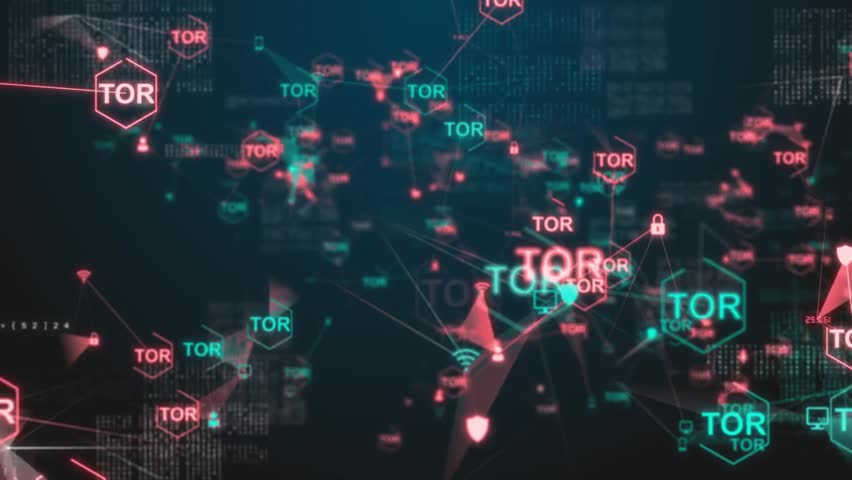 Conceptual animation of Tor, free open-source software enabling anonymous internet browsing and secure communication through encrypted networks.
