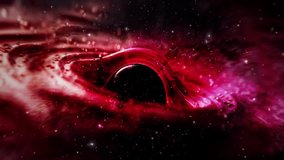 Loop red pink blackhole space travel nebula in deep space abstract sci fi background  . 4K 3D seamless loop Sci-Fi Space flight to glow energy gas dust cloud nebula galaxy - Powered by Shutterstock - Get 15% off with code: PIKWIZARD15