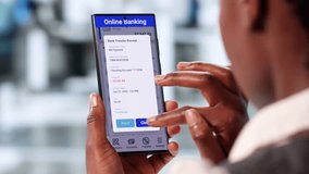 Mobile Banking. Checking Account Balance And Secure Online Transfer - Powered by Shutterstock - Get 15% off with code: PIKWIZARD15