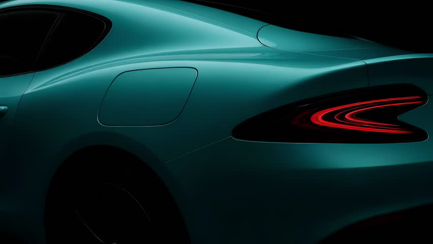 Capture the stunning essence of modern automotive design with this incredibly sleek turquoise sports car