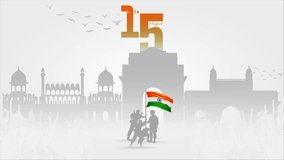 Celebrate the pride of a free nation! Happy Independence Day India – a tribute to freedom, unity, and patriotism. Let the tricolor fly high and hearts beat with national pride. - Powered by Shutterstock - Get 15% off with code: PIKWIZARD15