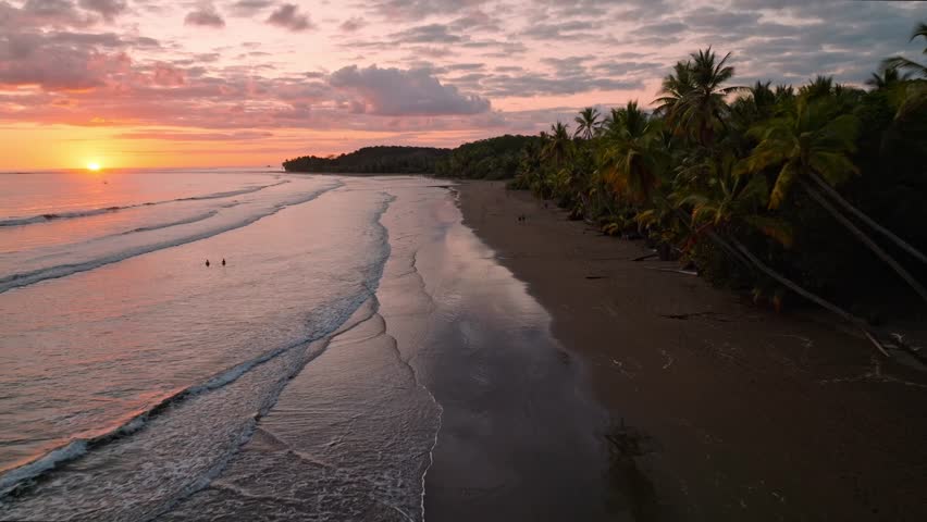 Breathtaking aerial view of Uvita, Costa Rica