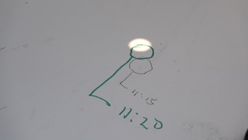 Pinhole projection of sun with notations on position and time.