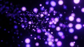 An abstract illustration of a dreamy abstract background of floating glowing purple and violet bokeh lights on a dark backdrop - Powered by Shutterstock - Get 15% off with code: PIKWIZARD15