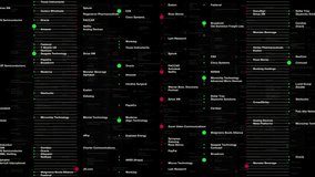 Dynamic grid showing tech stock performance with green and red signals - Powered by Shutterstock - Get 15% off with code: PIKWIZARD15