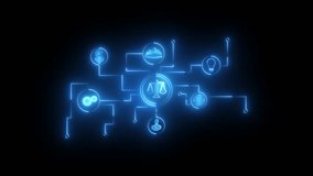 Business, Technology, Internet and network concept. Labor Law Lawyer Legal. a gavel on a futuristic interface, on a black background. 3D Rendering. Labor Law Lawyer Legal Business Technology Concept - Powered by Shutterstock - Get 15% off with code: PIKWIZARD15