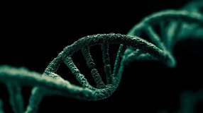 Futuristic Glowing DNA Helix in a Digital Space - Powered by Shutterstock - Get 15% off with code: PIKWIZARD15