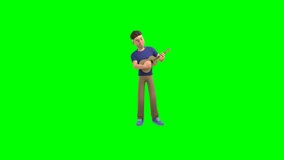 Ezro Quinn playing ukulele with joy | 3D green screen animation for creative digital assets
Energetic 3D animation of Ezro Quinn strumming ukulele, ideal for digital projects, music themes, or joyful - Powered by Shutterstock - Get 15% off with code: PIKWIZARD15