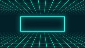 Neon Glowing Frame Animation in Futuristic Grid Room with Perspective Depth, Digital Walls, and Cyber Sci-Fi Tech Aesthetic - Powered by Shutterstock - Get 15% off with code: PIKWIZARD15