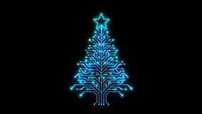Christmas Tree Made of Futuristic Circuit Board - Powered by Shutterstock - Get 15% off with code: PIKWIZARD15