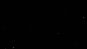 Loop animation falling down glow white dust star particles on black abstract background. Animation of fiery green glowing flying ember burning ash particles. - Powered by Shutterstock - Get 15% off with code: PIKWIZARD15